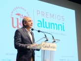 Miguel Ángel Castro, rector de la Universidad de Sevilla, durante su discurso de cierre