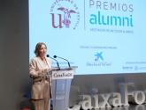 María Jesús Catalá, directora territorial de CaixaBank, durante su discurso de apertura del acto